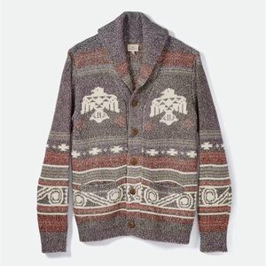 Faherty Thunderbird Cardigan 🧣 Men's Patterned Shawl Collar Cardigan